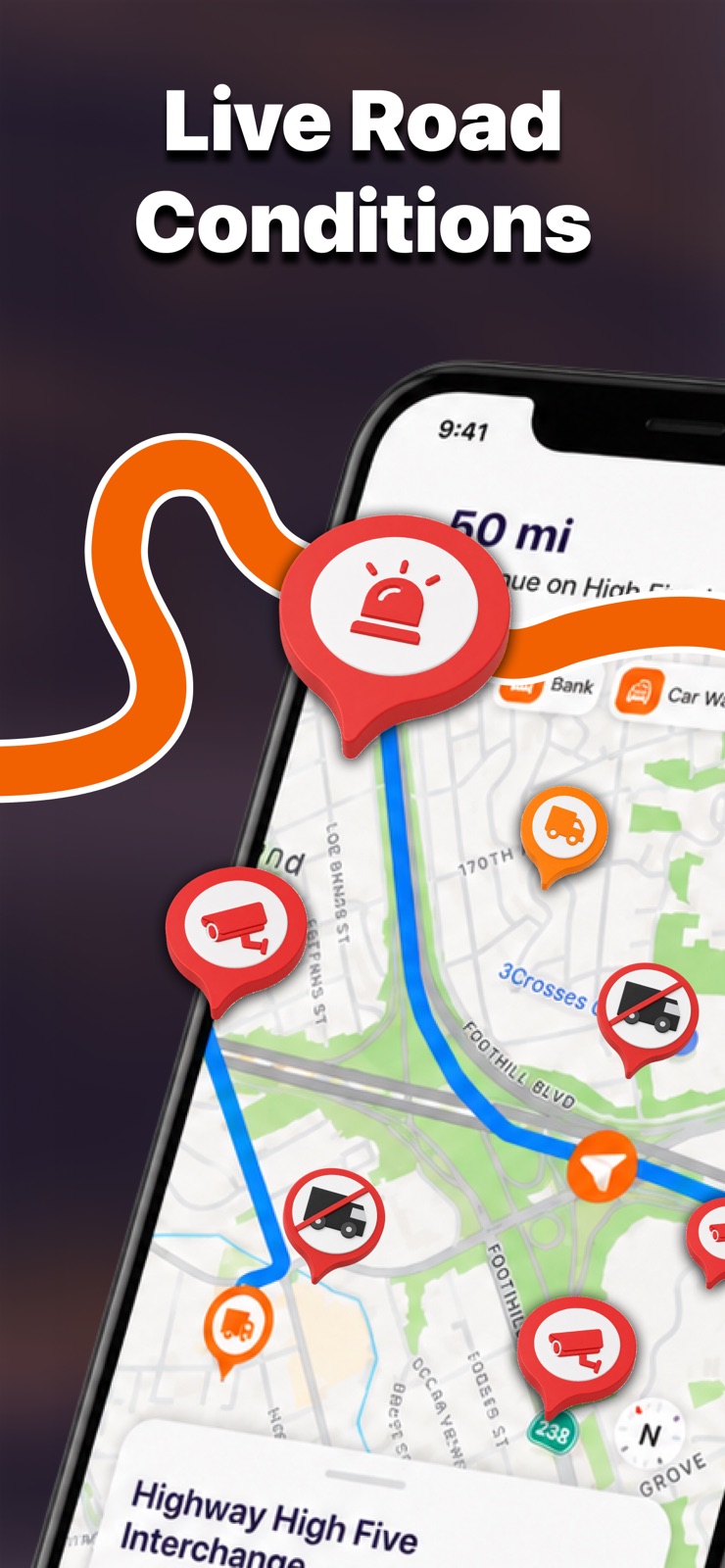 Truck Map GPS iphone screenshot 1
