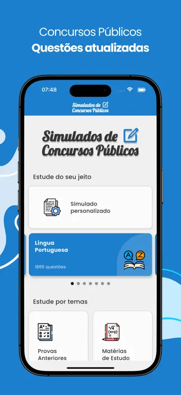 Simulado de Concursos Públicos screenshot 1 of 8