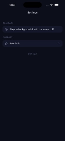 Drift: Sleep & Focus iPhone screenshot