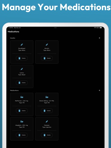 Blood Glucose Sugar Monitor iPad screenshot