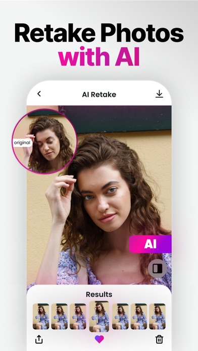 Retake AI: Face & Photo Editor Screenshot