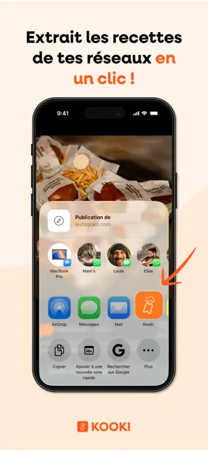 KOOKI : Extracteur de recettes iPhone screenshot 1