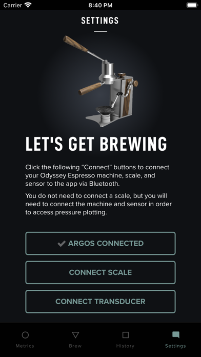 Odyssey Espresso Screenshot