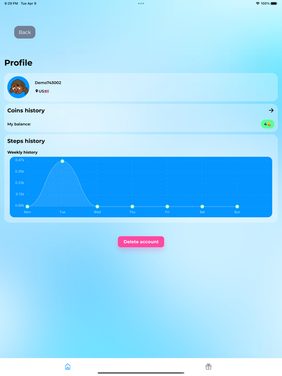 App screenshot