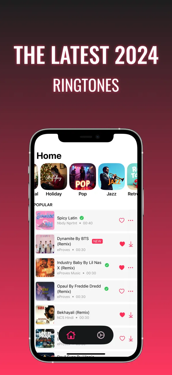 #1. RingtoneHub: Best Ringtones (iOS) Von: Byteflow Studio