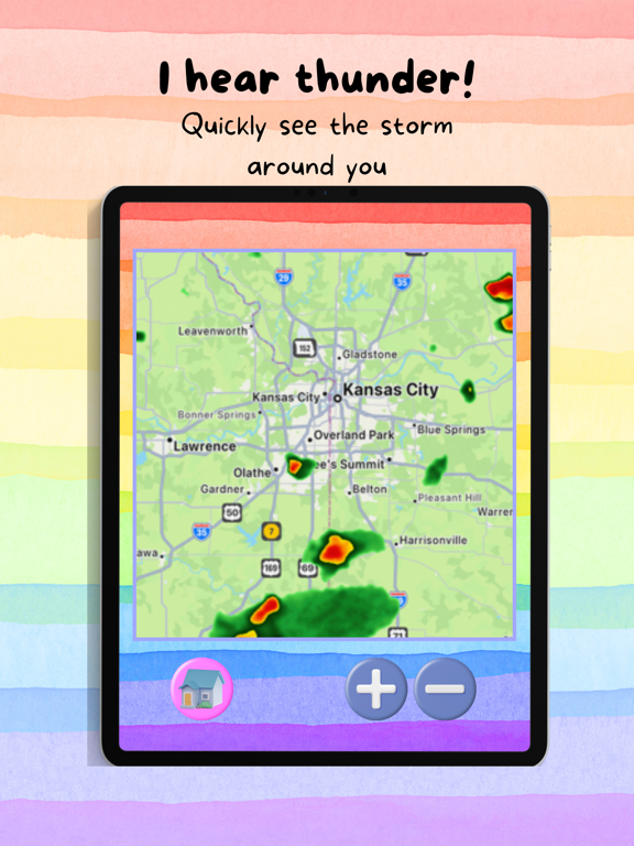 Screenshot #4 pour Weather Radar For Kids