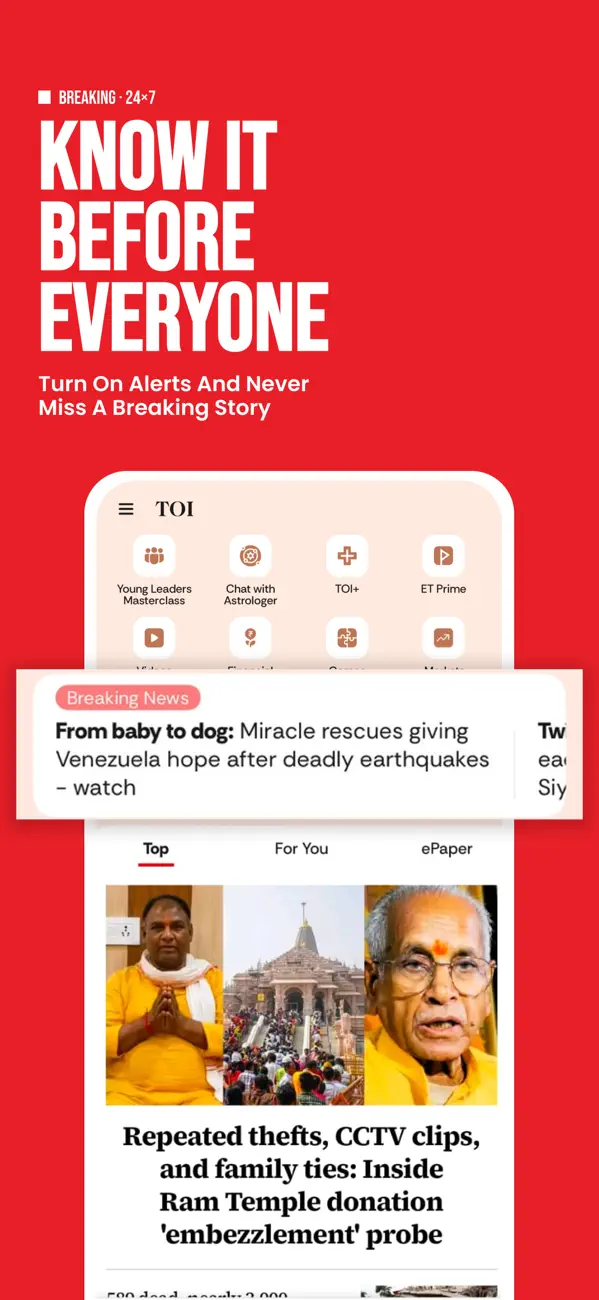 Screenshot #2 pour TOI Breaking News App & ePaper