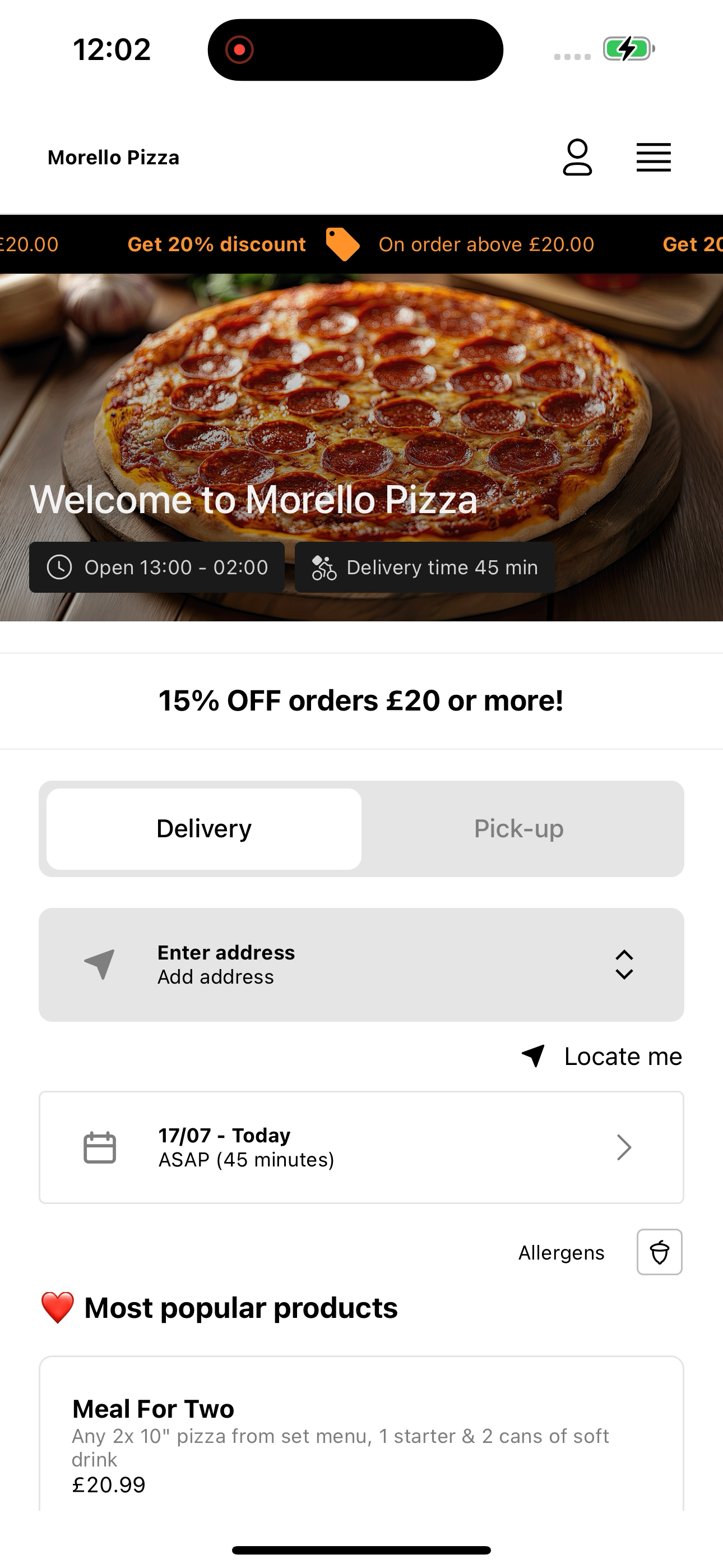 Morello Pizza UK screenshot 5