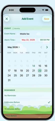 Countdown: Bills & Timer App Screenshot 5 of 5