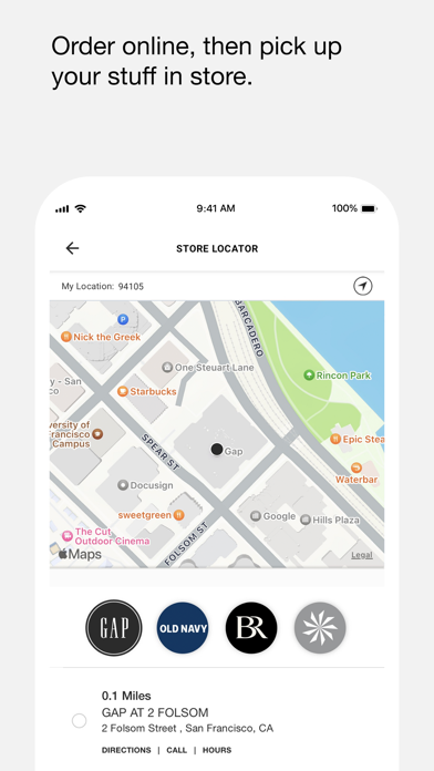 Gap: Apparel, denim and more Screenshot