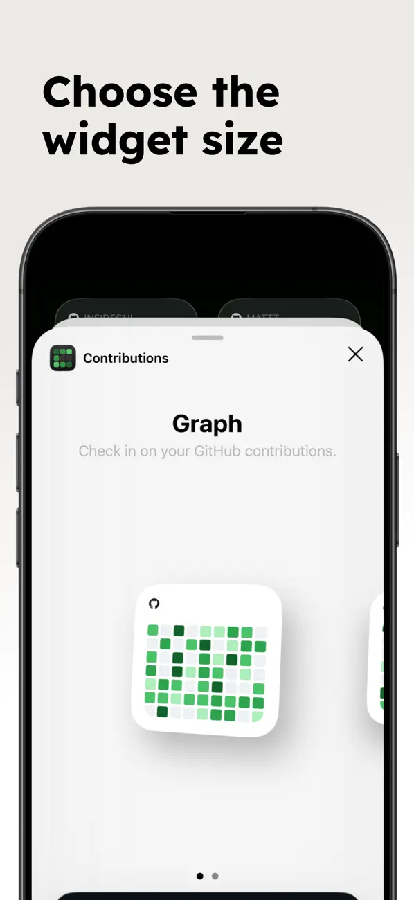 Screenshot #3 pour Contribution Graphs for GitHub
