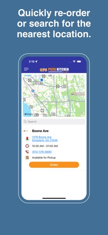 Ops Pizza Kitchen & Cafe iPhone screenshot