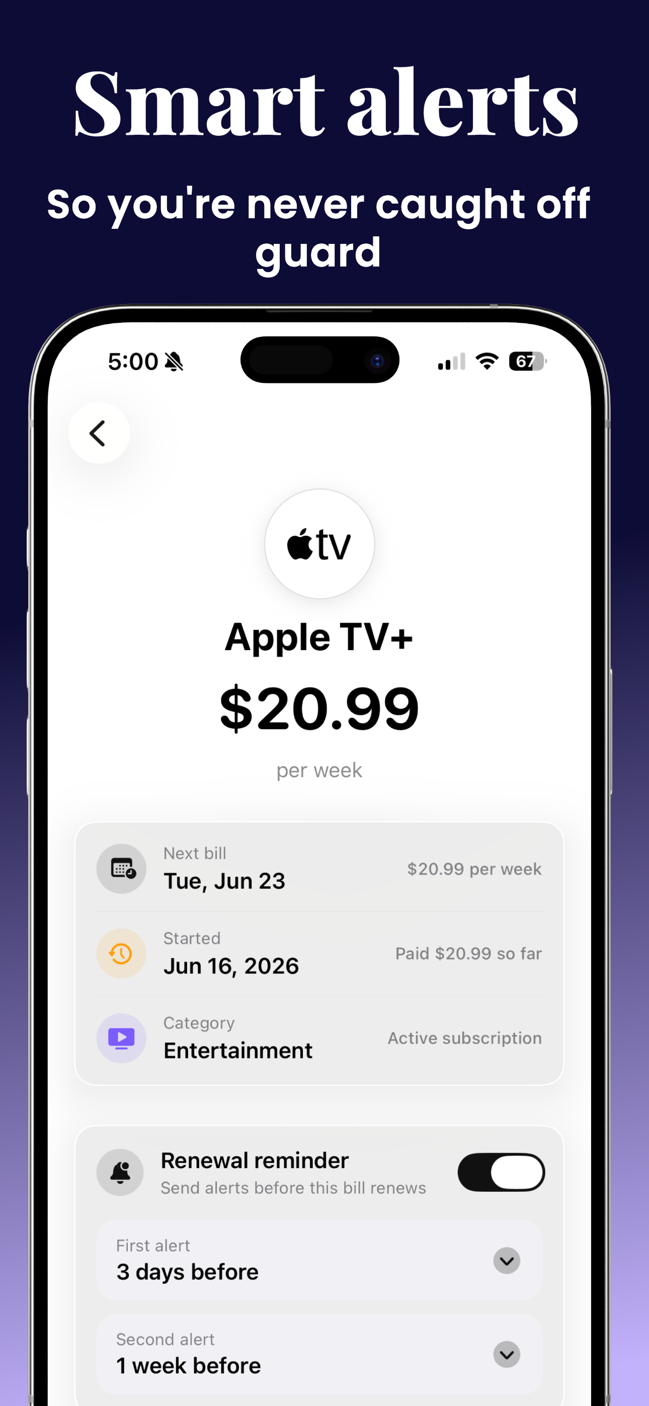 Subscription Manager: SubVault screenshot 3
