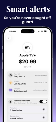 Subscription Manager: SubVault Screenshot 3 of 4