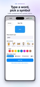 KB Speech Professional AAC screenshot