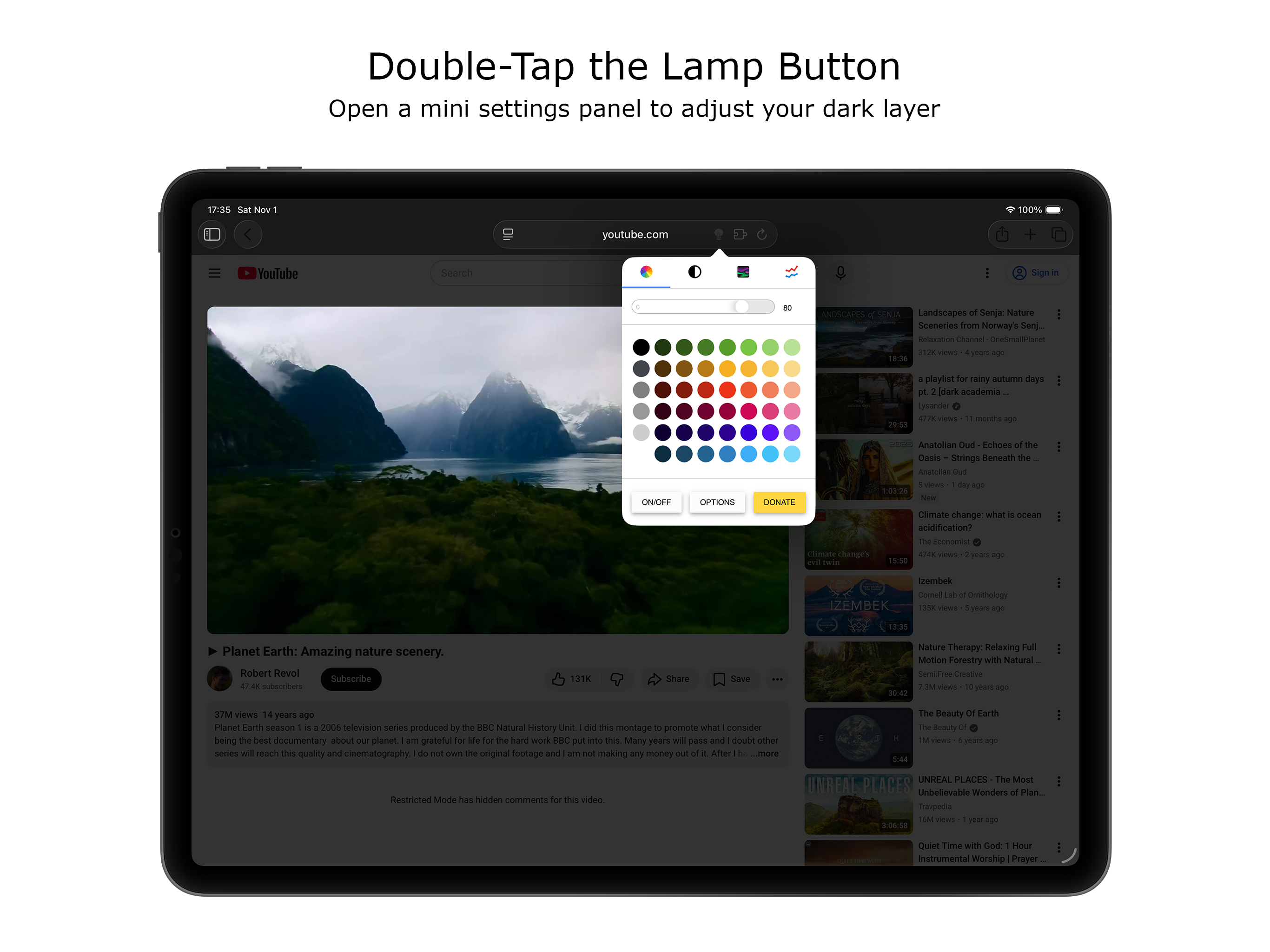 Turn Off the Lights for Safari screenshot 9