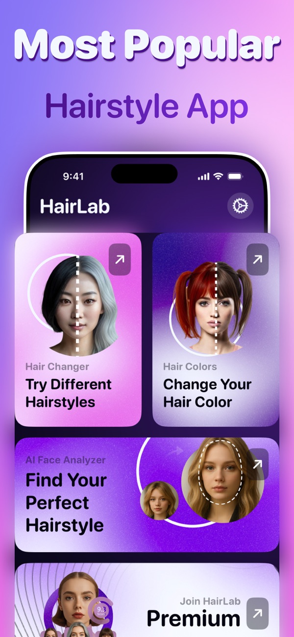 HairLab: Hair Cut Filter Color screenshot 4
