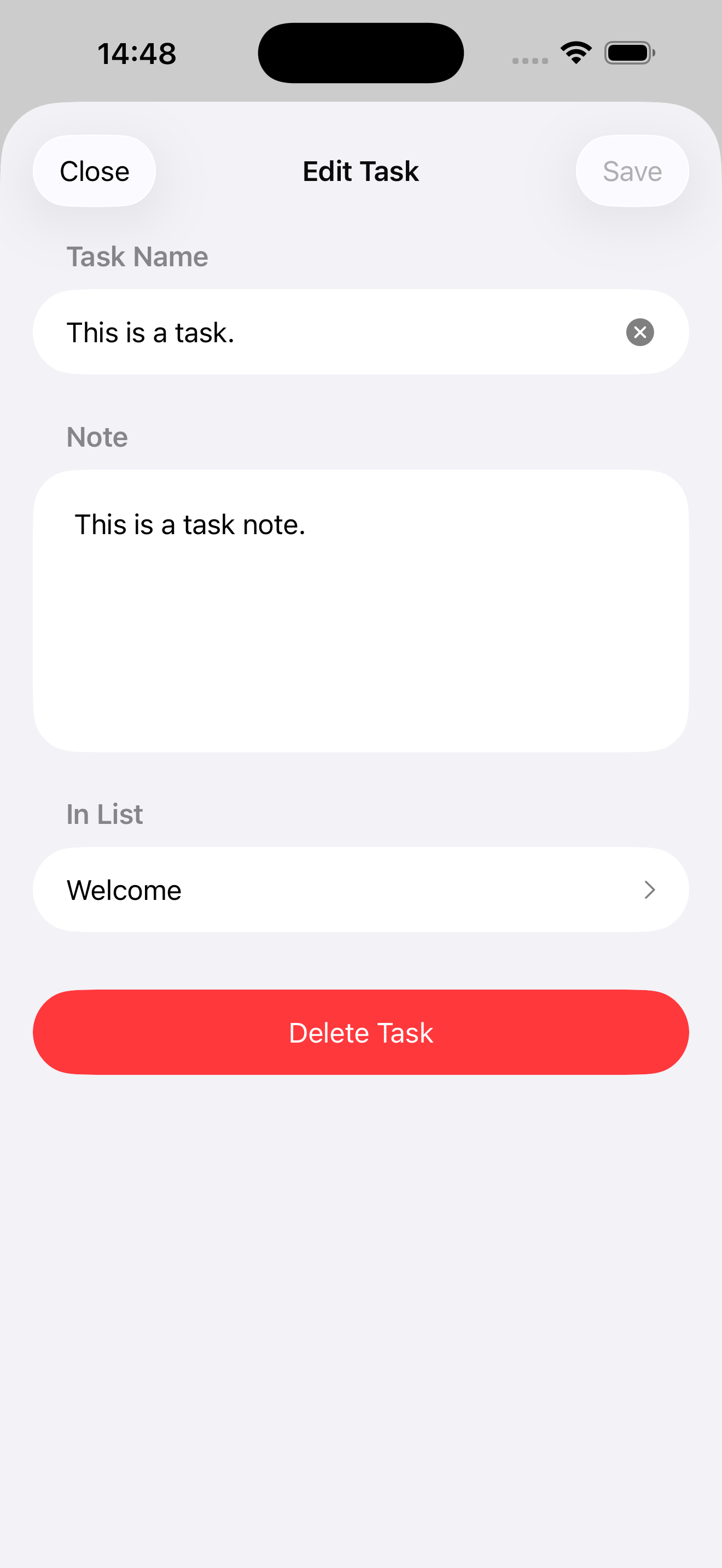 SlimTasks screenshot 2