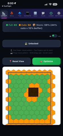 LayIt - Tile Layout Planner iPhone screenshot