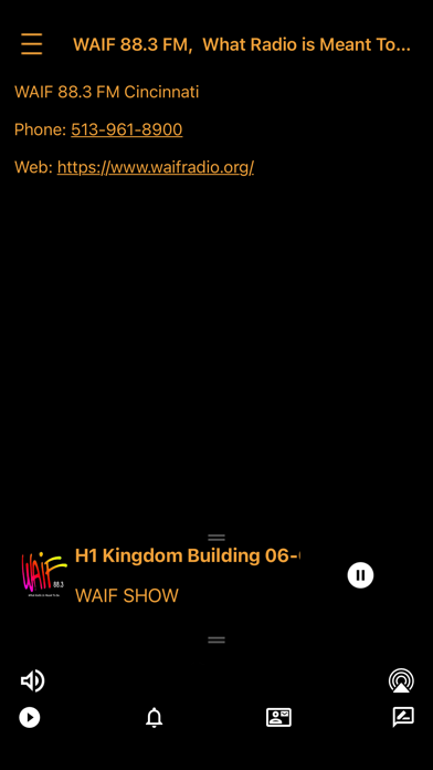 Waif Radio iPhone screenshot 3 - Entertainment app