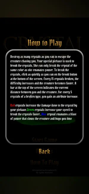 Crystal Hole screenshot 2