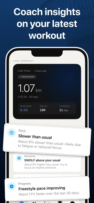 Swimetrics: Swim Tracker screenshot 2