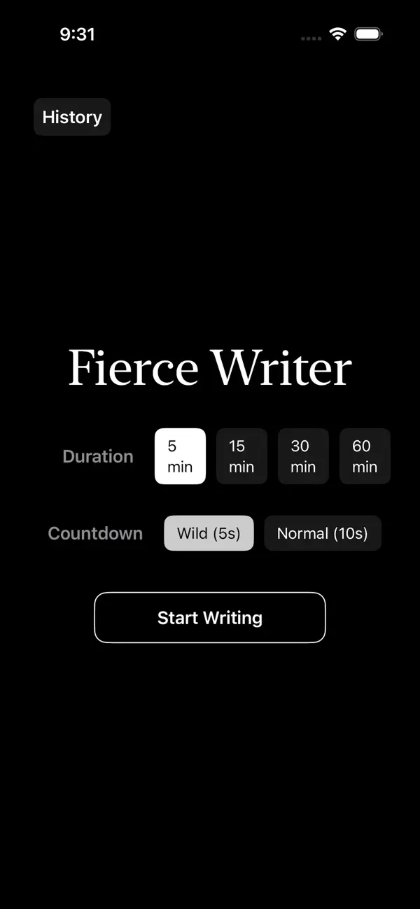 Screenshot #1 pour Fierce Writer