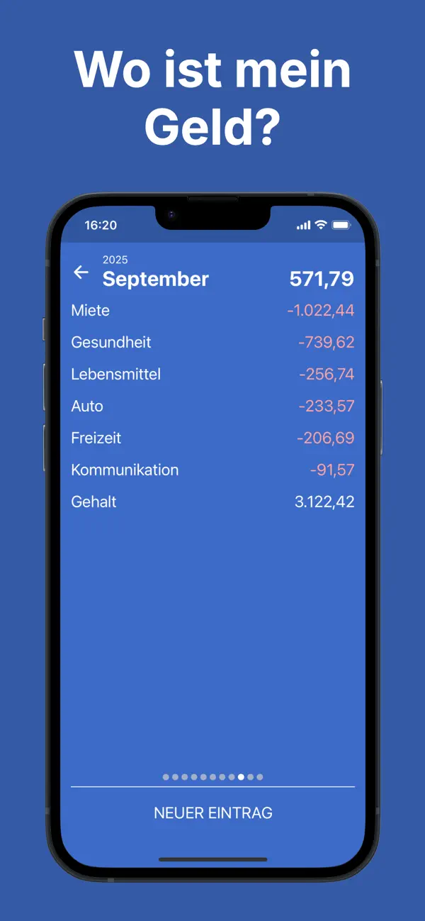Ausgaben Manager Haushaltsbuch Screenshot 3