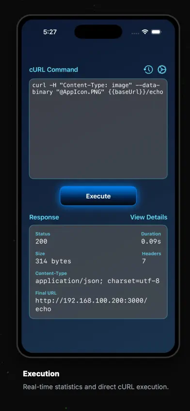 Simple cURL screenshot 1