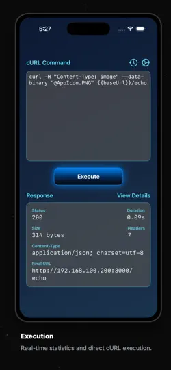 Скриншот Simple CURL на iPhone 1