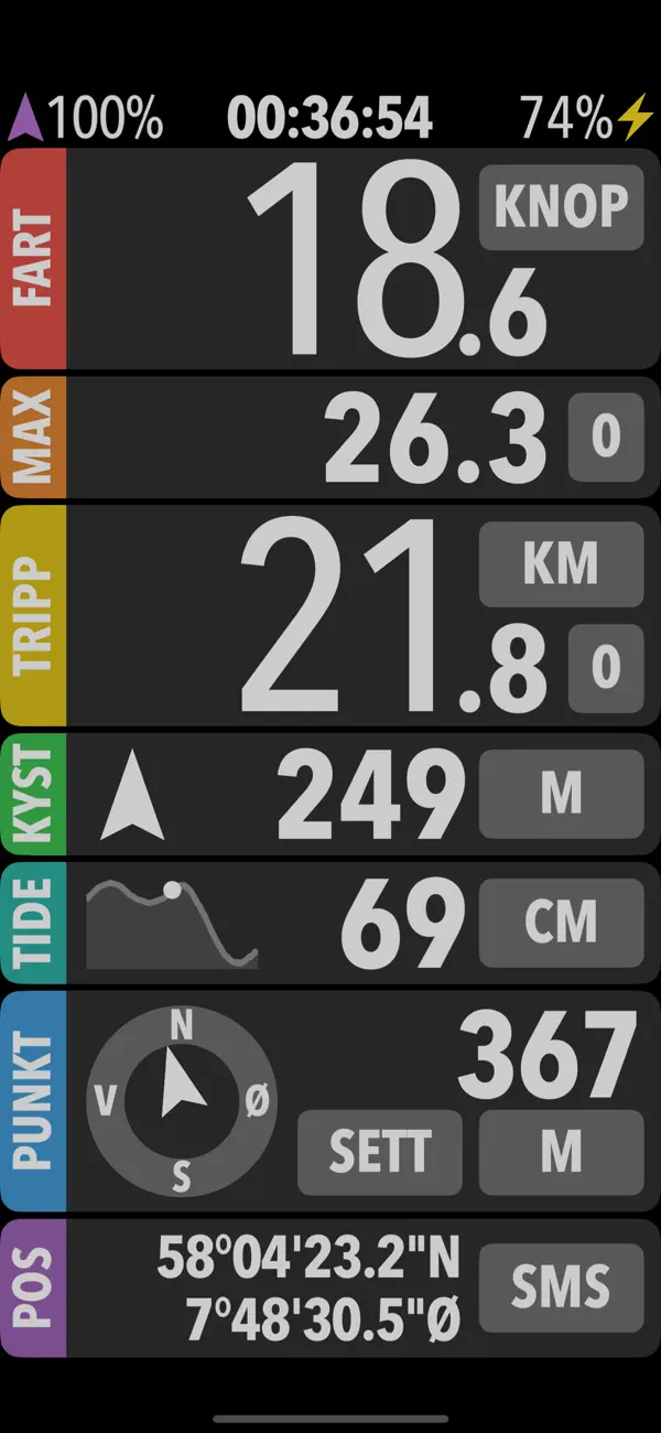 Screenshot #2 pour Knop - Dashboard for båt