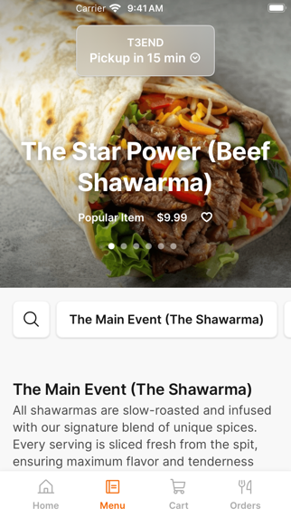T3END app screenshot 2