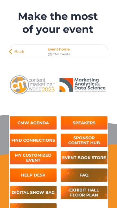 CMI Events Screenshot