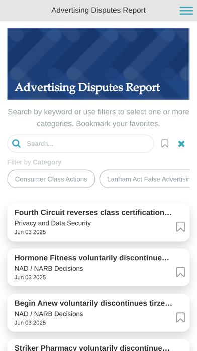 Advertising Disputes Report Screenshot