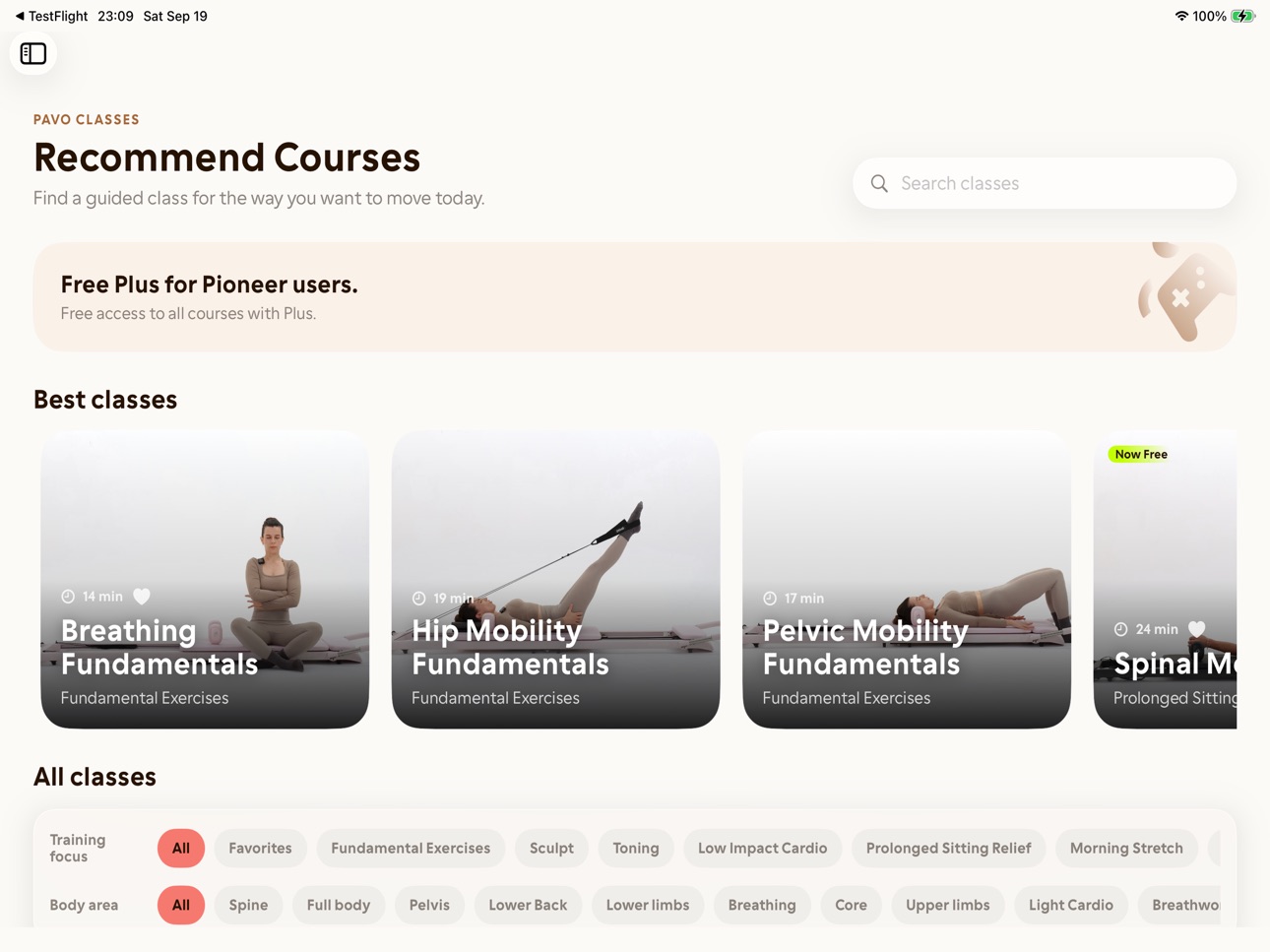 Screenshot 1 of Pavo Fitness HD