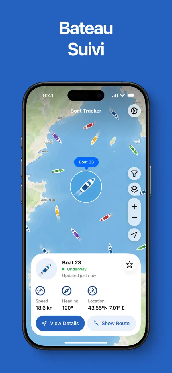 Screenshot #1 pour Tracker de Bateau