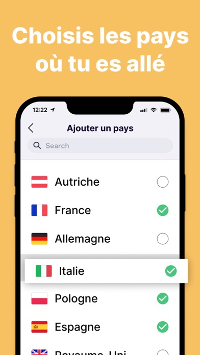 Screenshot #2 pour Been: Carte des pays visités
