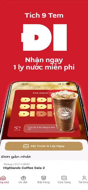 Highlands Coffee iPhone screenshot 2