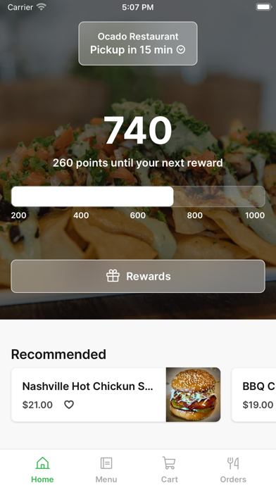 Ocado Restaurant Screenshot