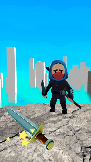 Ninja sword slice fight games screenshot 1