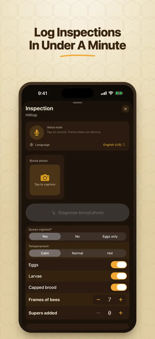Screenshot #3 pour Beemark: Beekeeping Journal