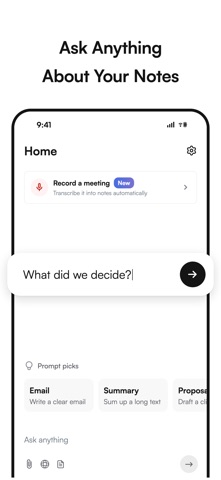 IamWriter - AI Meeting Notes Screenshot 2 of 7