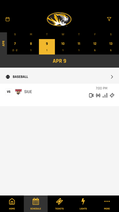 Mizzou Tigers Screenshot