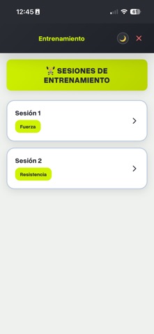 G.Workout iPhone screenshot