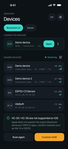 Seriport: Bluetooth Serial screenshot 1