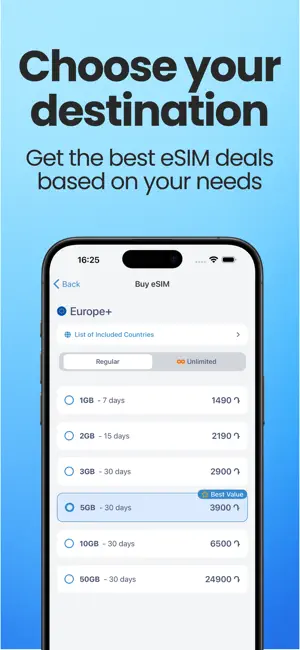 Kapimej: eSIM for Travel screenshot 2