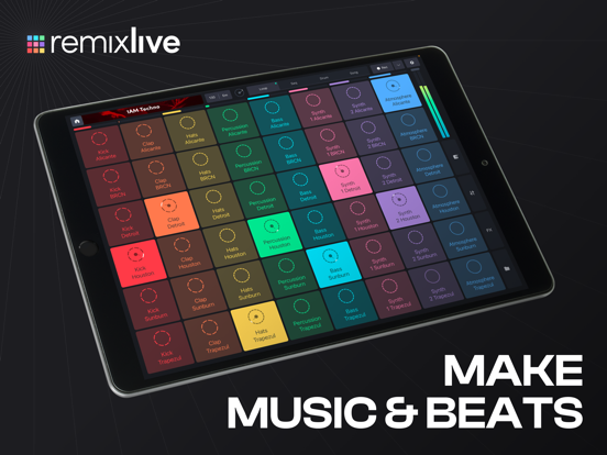 Remixlive - Make Music & Beats iPad app afbeelding 1