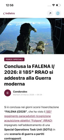 Brigata Folgore.net Screenshot 1 of 6