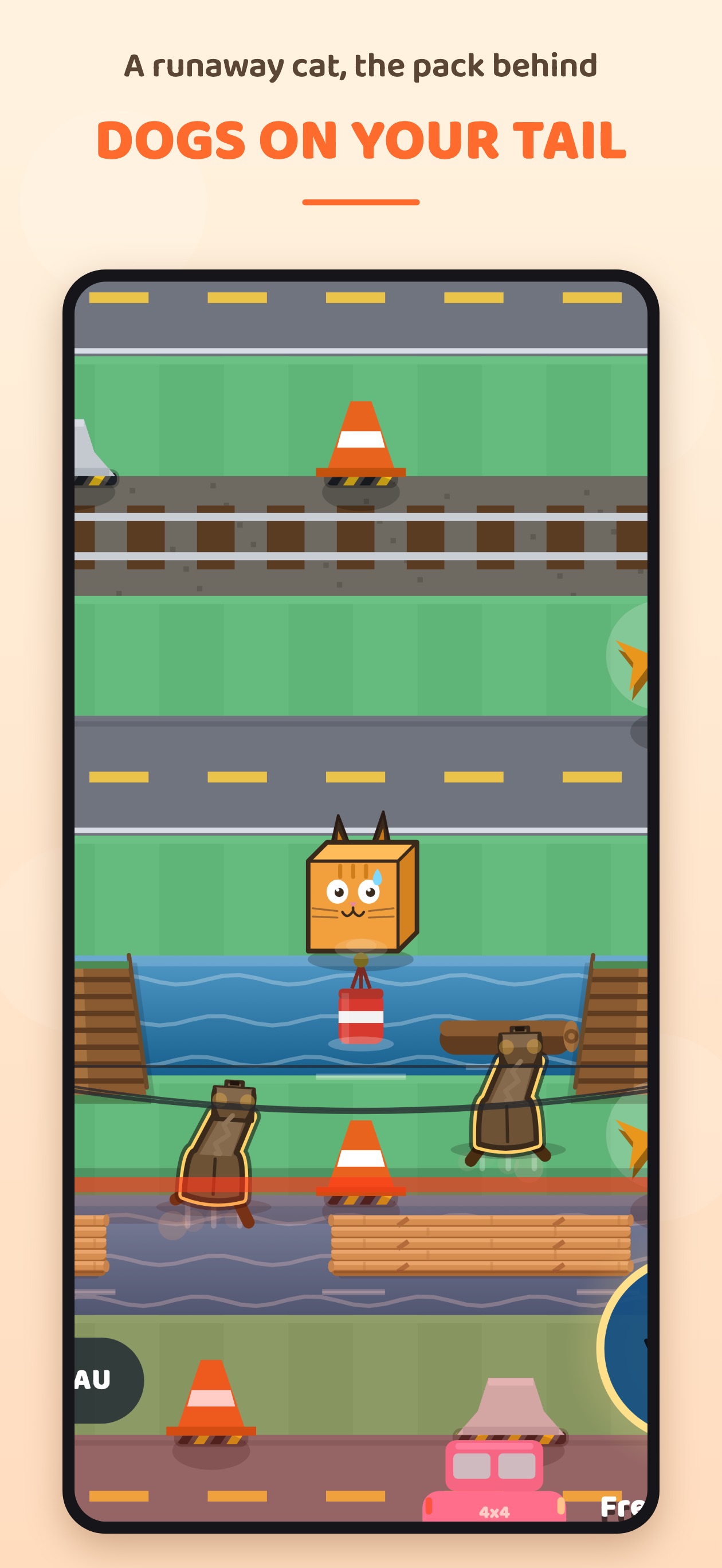 Screenshot 1 of Zoomies: Cat Crossing