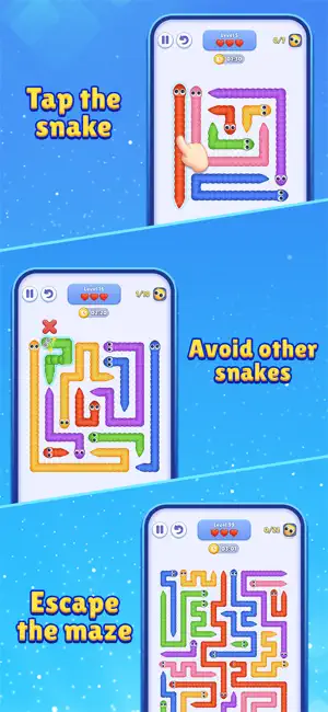 Snake Escape - Tap Away screenshot 6